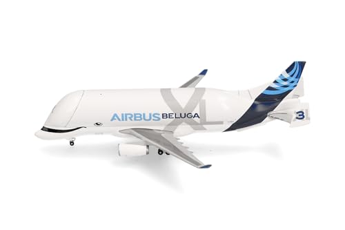 Herpa Avion Miniature Airbus Industries BelugaXL XL#3 F-GXLI, Échelle 1:500, Objets de Collection Métal