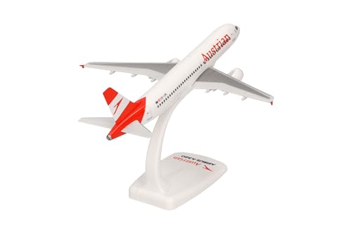 Herpa Maquette Avion Airbus A320 Austrian Airline - Collectionneur, Modèle Snap-fit Échelle 1/200, Supports Inclu