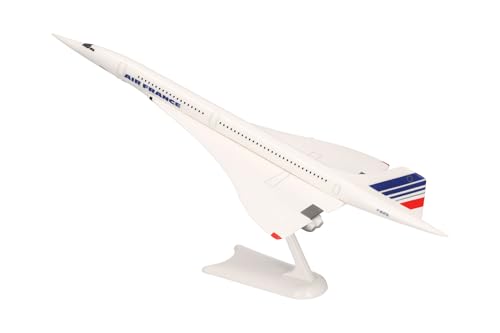 herpa Air France Concorde F-BVFB Maquette 1/200 Snap-fit Figurine Plastique collectionnable avec Support