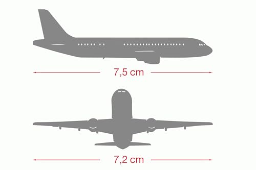 Herpa Eurowings Airbus A320 BVB - D-AEWM, échelle 1/500, modèle d'avion, pièce de collection, sans support, figurine en 