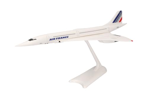 herpa Air France Concorde F-BVFB Maquette 1/200 Snap-fit Figurine Plastique collectionnable avec Support