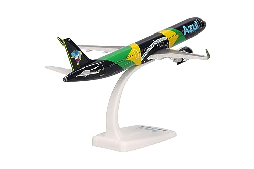 Herpa Maquette d'avion Airbus A321neo – Brazilien, Échelle 1/200, Pice de Collection, Support Included, Figurine Plastiq