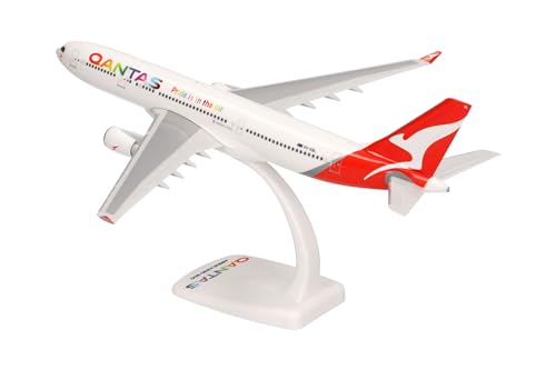 Herpa Qantas Airbus A330-200 Pride is in The Air 1/200 Snap-fit Model pièce de Collection d'avion