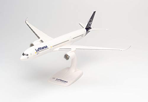 Maquette d'avion Herpa Lufthansa Airbus A350-900, échelle 1/200, pièces snap-fit, collectionneur,figurine plastique avec