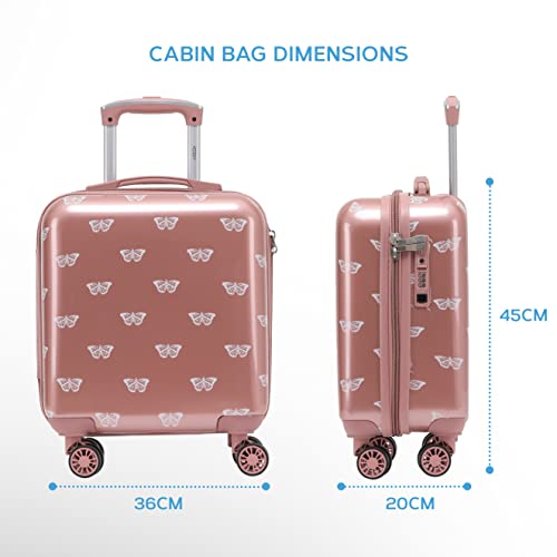 Valise Flight Knight - 8 roues, hardcase, valises cabine et bagages de soute - verrouillage - grande taille - approuvées