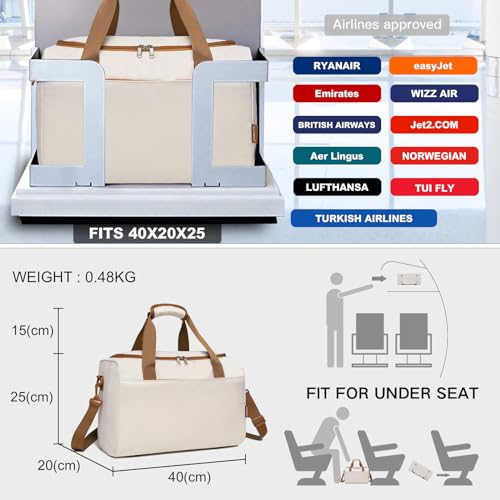 Kono Sac de Voyage Ryanair - Léger et Pratique pour la Cabine | Hommes et Femmes | Voyage Court ou Long Durée | Sac Cabi