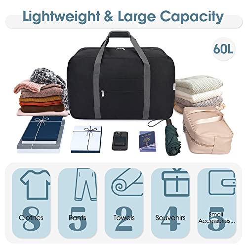 Sac de Voyage Narwey Pliable Grande Cabine pour Homme et Femme - Sac Valise Weekend et Sport